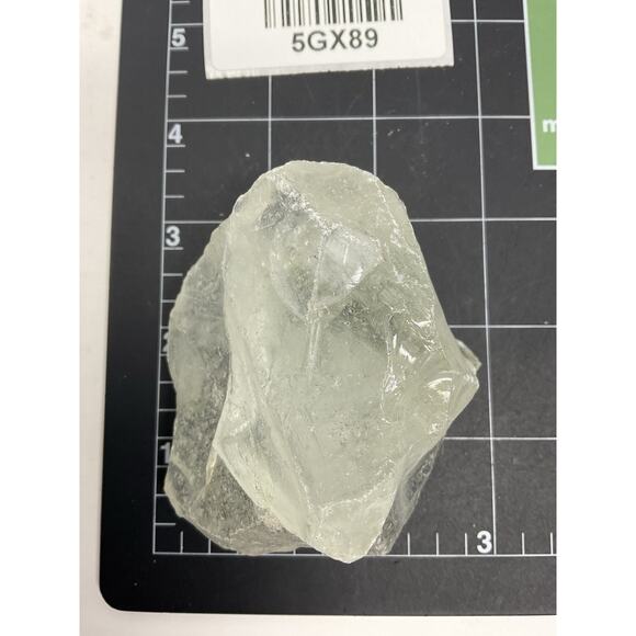 Clear Translucent Art Glass Cullet Glowing Manganese Slag Glass #5GX89 - Picture 8 of 8